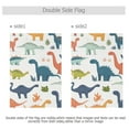thumbnail image 4 of Yayeee Garden Flag 12" x 18" Double Sided Outdoor Yard Lawn Holiday Decorations, Dinosaur Pattern, 4 of 6