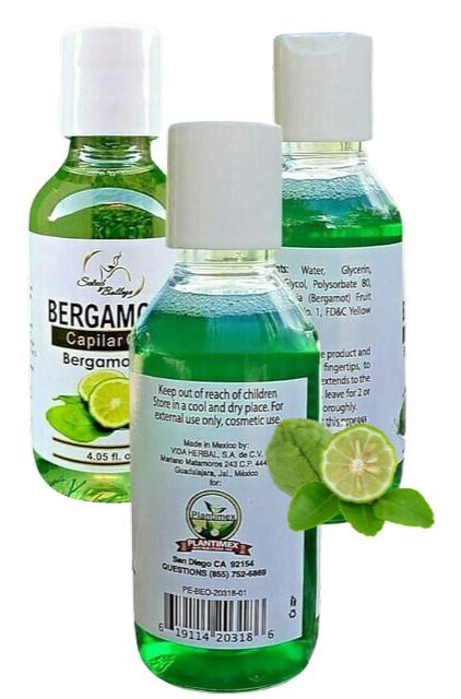 Bergamota Shampoo (16.23 fl. oz) + Conditioner (16.23) + Beauty oil  (4 fl. oz) ALMA BELLEZA's Bergamota hair care set