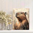 thumbnail image 2 of Qisvanset 12x16 Inch Cute Capybara Canvas Wall Art, Lovely Animal Portrait Ready To Hang Home Decor, 2 of 8