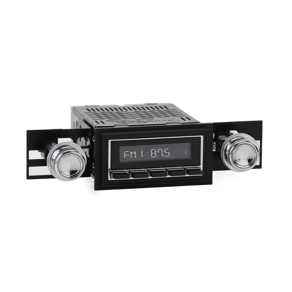 RetroRadio Compatible with 1969-73 Ford Mustang Features Include Bluetooth, HD, SiriusXM Ready, AM/FM LCB-M4-226-07-77F