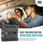 Banda ICEX801 1100 watts 1 Channel Max at 1 Ohm Car Audio Amplifier with Bass Boost Highpass Filter & Low Pass Filter
