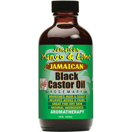 Jamaican Mango & Lime Black Castor Oil with Rosemary, 4 fl