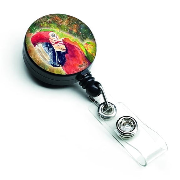 Parrot Parrot Head Retractable Badge Reel