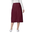 thumbnail image 2 of Adar Universal Scrub Skirts For Women - Mid-Calf Drawstring Scrub Skirt - 707 - Burgundy - 20, 2 of 5
