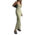 thumbnail image 5 of nvzhuang Women Dress, Sleeveless Adjustable Sling Straps Ankle Length One-Piece Gown, 5 of 9