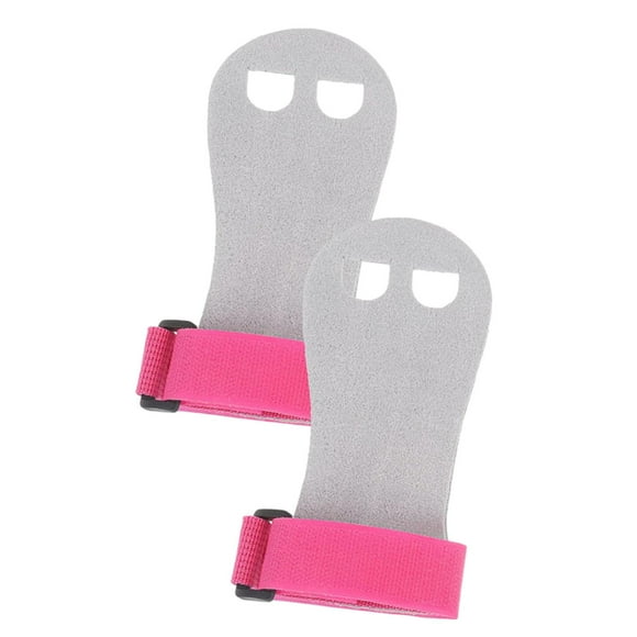 S SERENABLE Kids Gymnastic Hand Grips Breathable Gloves for Workout Exercise Accessories Pink M