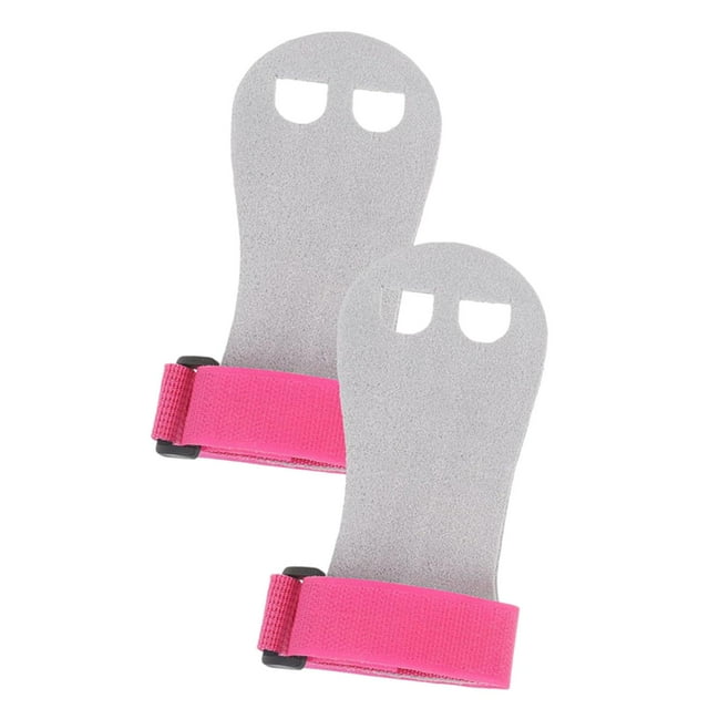 Almencla Kids Gymnastic Hand Grips Breathable Gloves for Workout Exercise Accessories Pink L