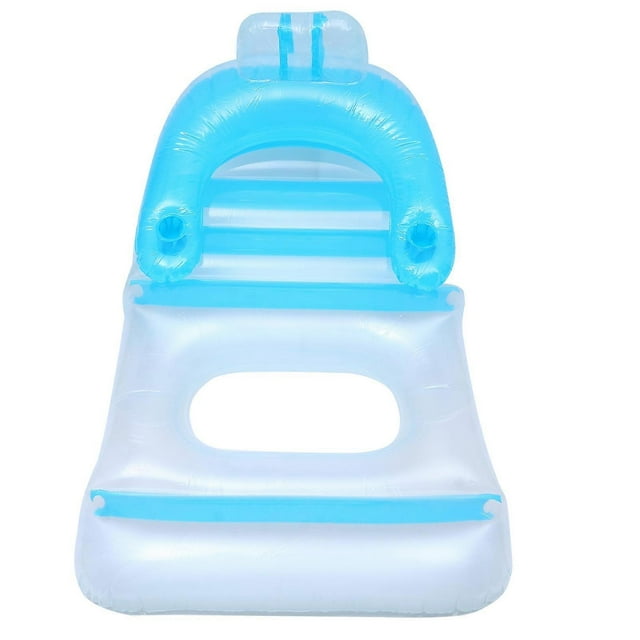Inflatable Floating Bed Swimming Mat for Adults Blue 148x88cm Portable Summer Leisure 1Pcs_Perfect Gift