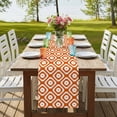thumbnail image 4 of Table Runners 90 Inches Long Dress Scarves, Orange White Geometric Farmhouse Coffee/Dining/Kitchen Table Runner for Living Room, Modern Abstract Art 13x90 Inch, 4 of 9