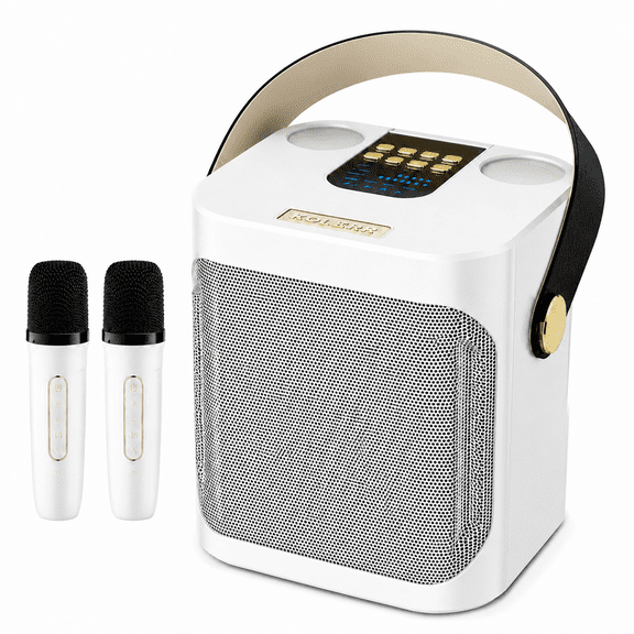 INSMART Karaoke Machine with 2 Wireless Microphones,Portable Bluetooth Karaoke Speaker for Adults, Singing Karaoke for Home Party,Support USB/TF/AUX