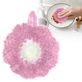 thumbnail image 2 of 1 Pc Dish Scrubber Non Scratch Dish Washing Scrubbers Reusable Household Cleaning Kitchen Tools for Dishwashing Washing Dishes Cookware Tubs Sinks, 4.72x4.72 Inch, Hot Pink, 2 of 4