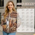thumbnail image 7 of DISNIMO Horse Aztec Style Printed Jackets for Women Zip Up Sweatshirts Long Sleeve Outwear V Neck Sweatshirt with Pockets, 4XL, 7 of 7