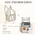 thumbnail image 4 of Mochila transparente de PVC mini bronceada aprobada por Missnine Stadium, 4 of 6
