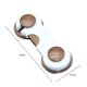 thumbnail image 1 of Drawer Door Cabinet Cupboard Toilet Safety Locks Baby Kids Safety Lockwhite + Brown1pcs), 1 of 1