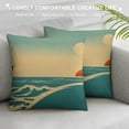 thumbnail image 3 of Nawypu  Farmhouse Decorative Throw Pillow Cover Big Ocean Wave and Tropical Island Decoration Home Decor Cushion Case for Sofa Couch, 3 of 5