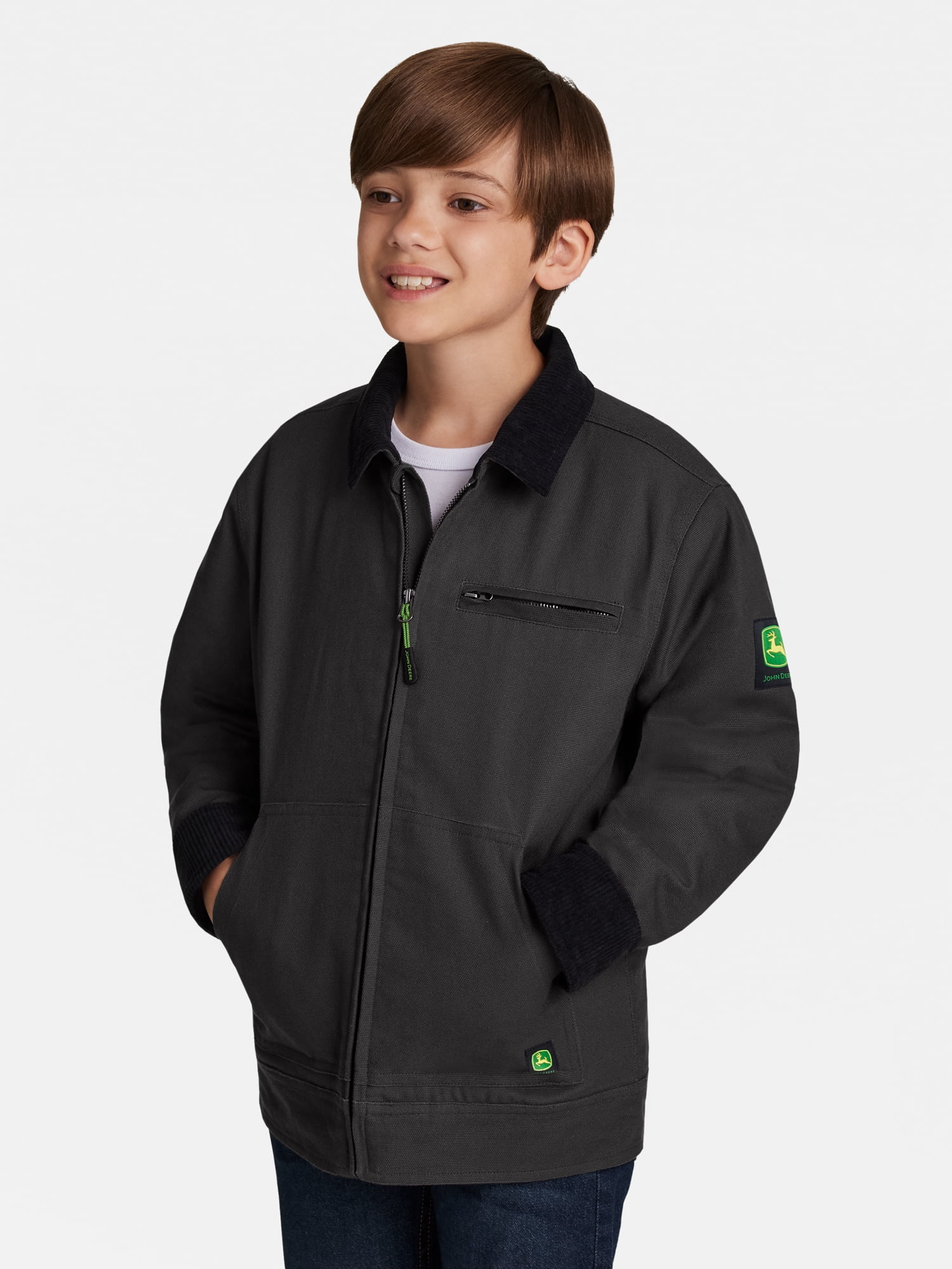John Deere Boy's Canvas Tractor Jacket, Sizes 4 - 16