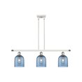 thumbnail image 3 of 516-3I-PN-G558-6CL Innovations Lighting Bella - 3 Light Stem Hung Island In Industrial Style-10 Inches Tall and 36 Inches Wide-Polished Nickel, 3 of 7