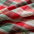 thumbnail image 6 of Red Gold Plaid Christmas Table Runner, Winter Holiday Table Runners 108 inches Long, Xmas Decorations Indoor Outdoor Farmhouse Home Kitchen Dining Party Decor, 6 of 7