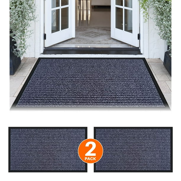 Juyafio Mat Front Door Mats Outdoor NonSlip Rubber Mats Low