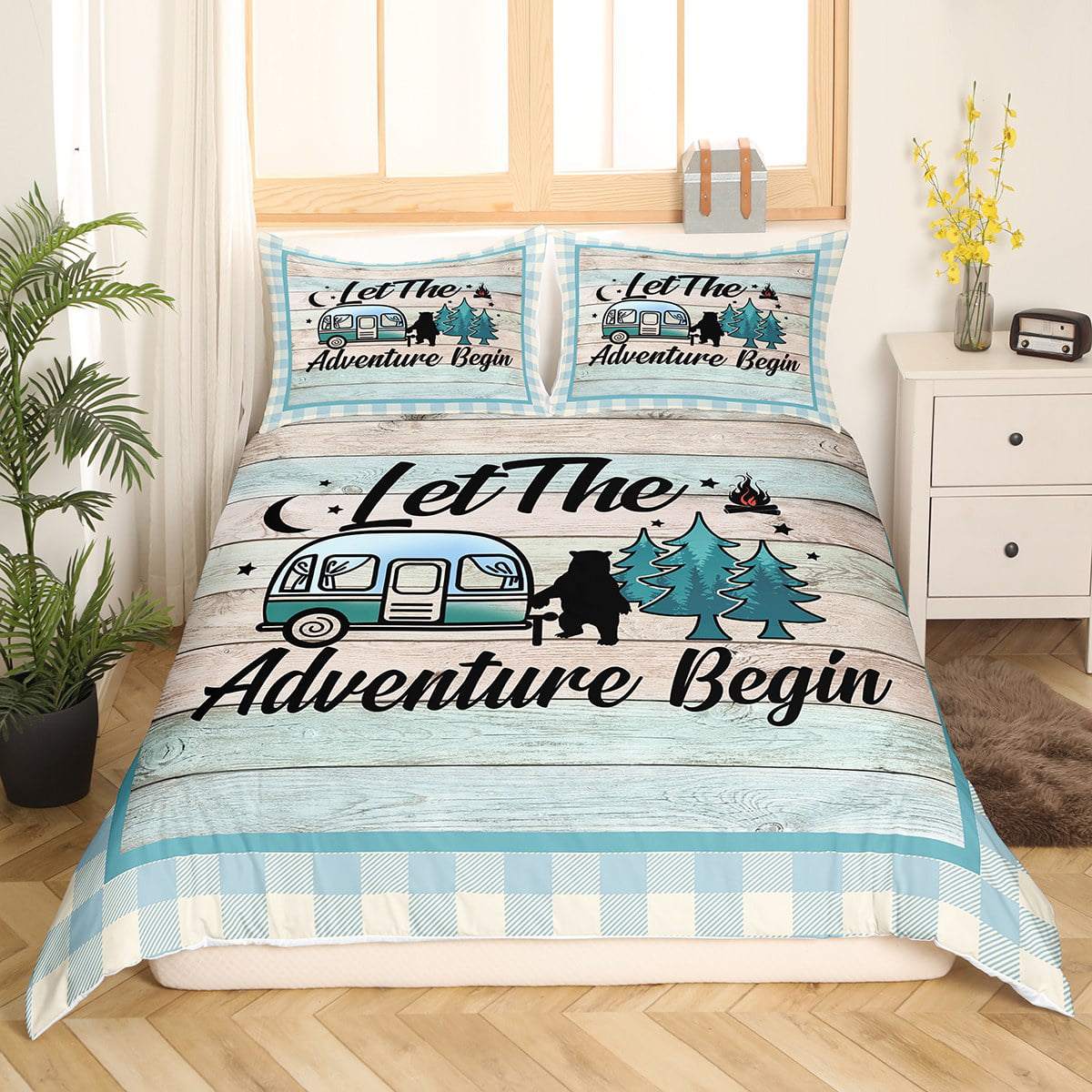  Klymit Homestead Cabin Comforter 2-Person Packable Camping  Blanket, Blue : 運動和戶外活動