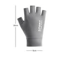 thumbnail image 5 of Guantes de verano Zulema seda de hielo medio gris, 5 of 5