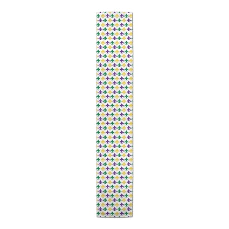 Creative Products Fleur Di Lis Pattern 16x90 Cotton Twill Table Runner