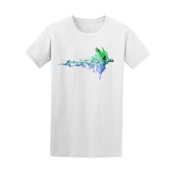 Green Macaw Smoke Art Tee Men's -Image by Shutterstock
