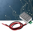 thumbnail image 3 of Voltímetro de dos cables, voltímetro digital de 0,36 pulgadas, dos voltímetros digitales, medidor de voltaje de aspecto llamativo, 3 of 5