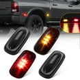 thumbnail image 1 of Xotic Tech LED Fender Marker Replacement For DODGE 2003-2009 RAM 2500 3500, Smoked Lens Amber Red LED Fender Bed Side Marker Lights Set Assembly Heavy Duty Dually Truck Double Wheel Side Rear Fenders, 1 of 8