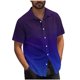 thumbnail image 1 of Mens Casual Manga Corta Botón Abajo Camisas Turndown Cuello Blusa de Impresión, Poliéster Ligero Top de la Moda para el Verano Al Aire Libre Y el Uso Diario, 1 of 6