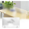 thumbnail image 1 of Desk Privacy Divider, Acrylic Acoustic Desktop Partition, Free Standing Frosted Screen with Clamps for Reducing Noise, Visual Distractions(60X40CM/23.6X15.7IN), 1 of 8
