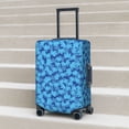 thumbnail image 6 of Naloa Blue Maple Leaf Elastic Suitcase Protector, Travel Suitcase Protector Cover Fits 18-32in Suitcase(No luggage included)-Small, 6 of 7