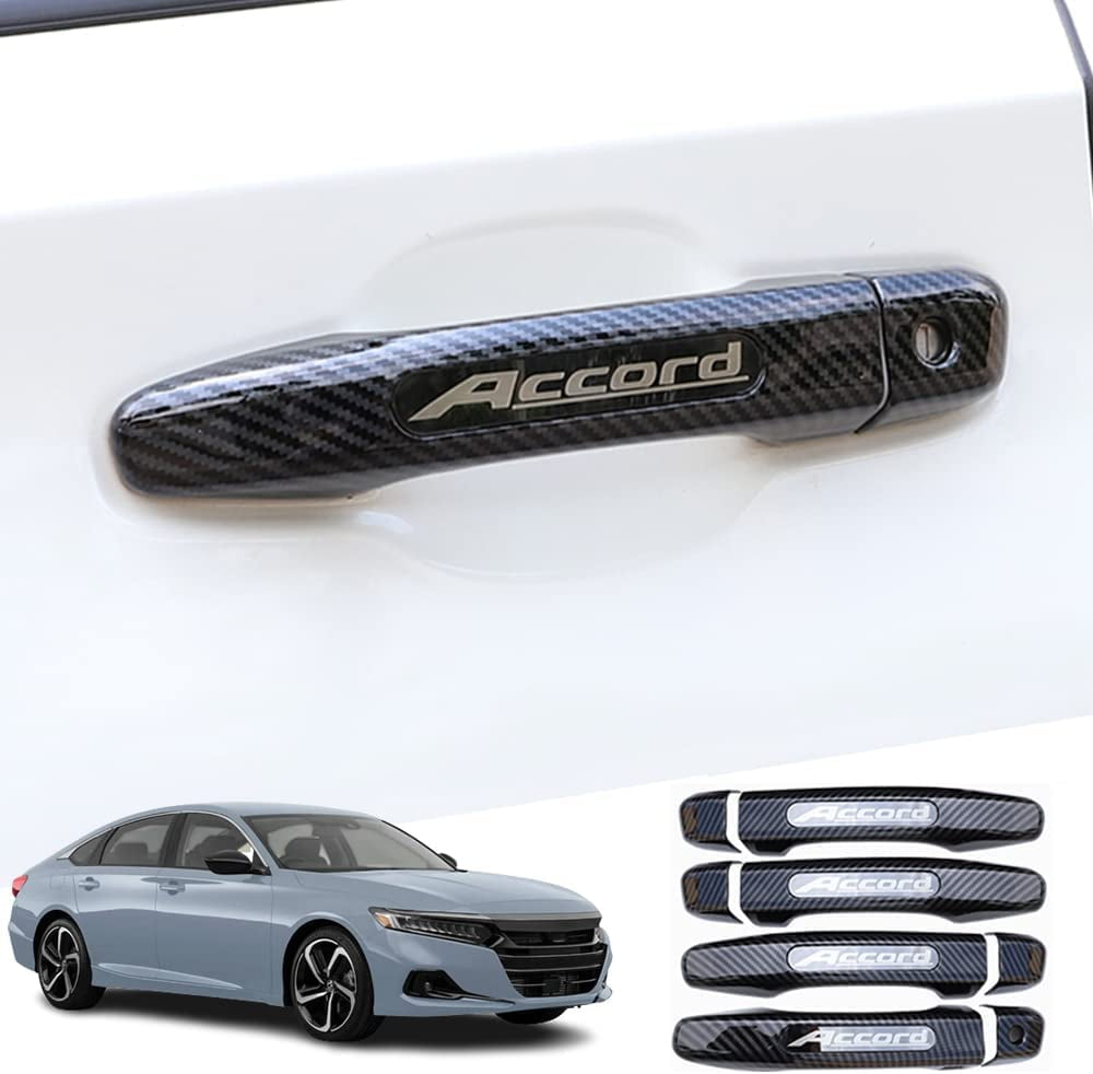 Xinrsheag ABS Material Door Handle Cover Exterior Decoration With Smart  Auto Lock Holes(Carbon Fiber) 8Pcs/Set for Honda 10th Accord(2018 2019 2020  2021 2022 2023) - Walmart.com