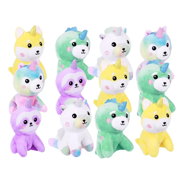 Peluches Unicornios Kawaii Tipo Pony – Set de 12 Piezas al Mayoreo