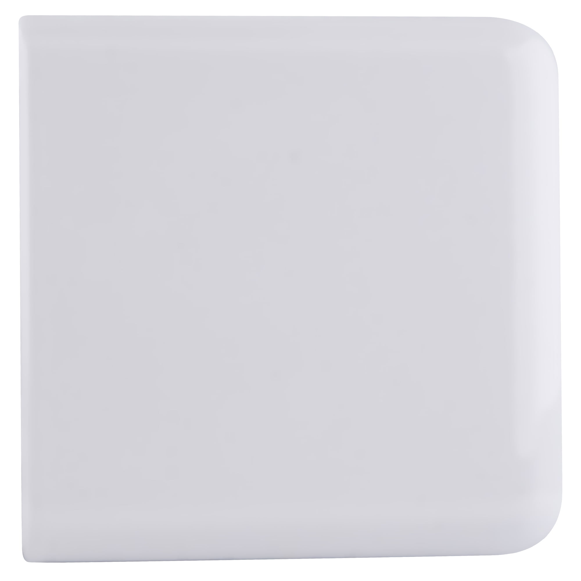 CRL BGCU1W White Beveled Style Notch-in-Glass Fixed Panel U-Clamp