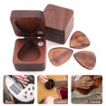 thumbnail image 1 of Meileang Wooden Guitar Picks Holder Storage Box Smooth Edge Lightweight Portable Handcrafted Guitar Picks Case Container, 1 of 8