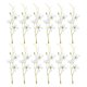 thumbnail image 1 of Flor Artificial Uxcell para Centros de Mesa con Velas Flotantes, Flores Artificiales de Orquídea Blancas, Paquete de 12, 1 of 5