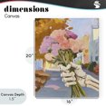 thumbnail image 4 of Stupell Industries Bohemian Skeleton Hand Holding Flowers Canvas Art, 16 x 20, by The Prints Vibe, 4 of 8