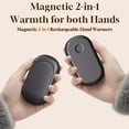 thumbnail image 6 of Coollooc 2 in 1 Magnetic Detachable Hand Warmer, Reusable Portable Electric Hand Warmers, USB 2 in 1 Handwarmers, Outdoor Indoor Pocket Warm Gifts for Christmas Men Women(Orange), 6 of 7