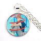 thumbnail image 3 of Collar con colgante de cabujón de cristal Kpop de 25mm, joyería k-pop Boys, accesorios para fanáticos de Bigbang, álbum Love Yourself, joyería para mujeres, 3 of 4
