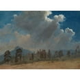 thumbnail image 3 of Albert Bierstadt 18x14 Black Modern Framed Museum Art Print Titled - Fir Trees and Storm Clouds (C. 1870), 3 of 5