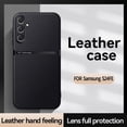 thumbnail image 4 of Magnetic TPU Soft Bumper Case with Leather Texture for Samsung Galaxy S25 Ultra, Slim Shockproof Design with Built-in Magnetic Ring (Autumn Yellow,for Galaxy S25 Ultra), 4 of 7