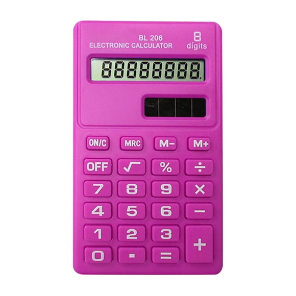 Calculatrice de Bureau Standard, Usage Général, Écran LCD 8 Bits, Calculatrice Intelligente, Taille de Poche, Fonctions Mathématiques de Base, Idéale pour la Maison et le Bureau, Mini Calculatrice de Bureau Numérique