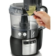 Hamilton Beach Stack & Snap 10-Cup Black Food Processor with Big Mouth