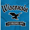thumbnail image 2 of Wisconsin Cute Bald Eagle Souvenir Men's Graphic T Shirt Tees Brisco Brands S, 2 of 6