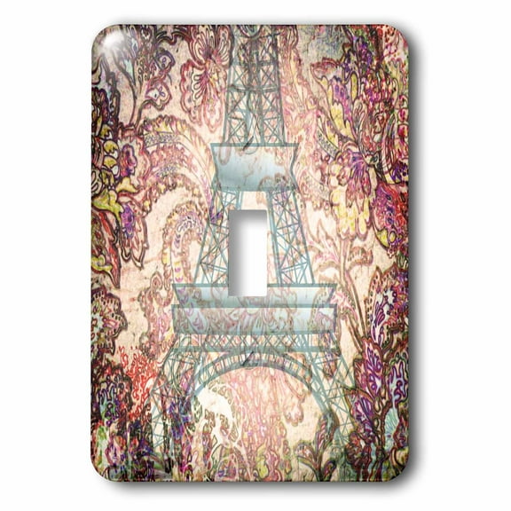 3dRose, Paris Romance - France - Eiffel Tower - Art, single toggle switch