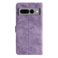 thumbnail image 2 of Compatible with Google Pixel 7 Pro Embossed Butterfly Case with Wallet and Kickstand Cover, 2 of 5