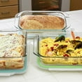 thumbnail image 2 of Glasslock 6-piece Rectangle Clear Glass Lidded Bakeware & Storage Set, 2 of 3
