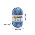 thumbnail image 2 of 1-Pack Soft Rainbow Gradient Hand-Knitting Yarn, Colorful Fancy Crochet Yarn With Smooth Texture For Diy Craft Projects, Scarves, Hats, Blankets And Handmade Gifts For Family,, 2 of 3