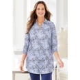 thumbnail image 3 of Catherines Women's Plus Size Petite Breezeway Half-Zip Tunic, 3 of 5